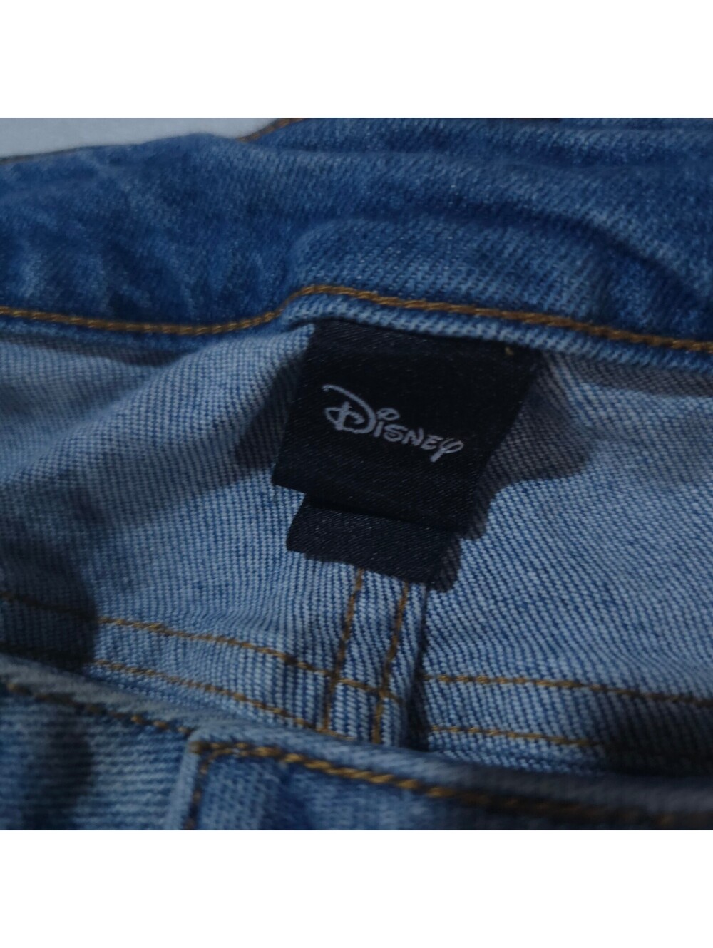 Disney Light Blue Denim Jeans with Embroidered Classic Characters - Picture 7 of 8
